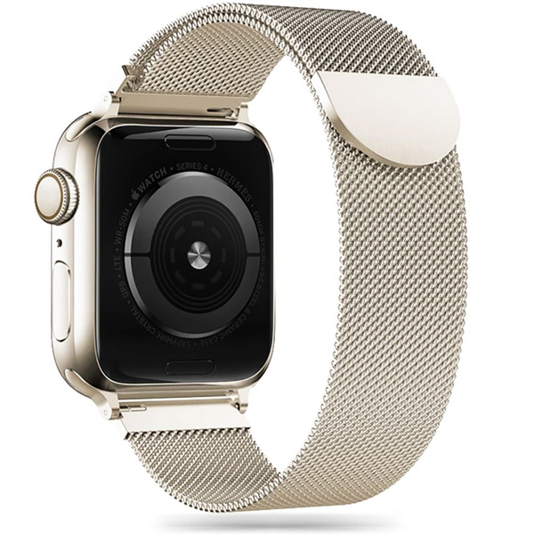 TECH-PROTECT MILANESEBAND APPLE WATCH 4 / 5 / 6 / 7 / 8 / 9 / SE (38 / 40 / 41 MM) STARLIGHT