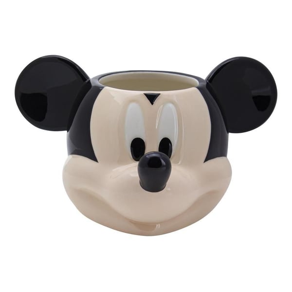 Paladone Mickey Shaped Mug kop Sort, Cremefarvet Universel 1 stk