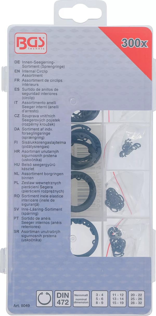 BGS technic Internal Circlip Assortment