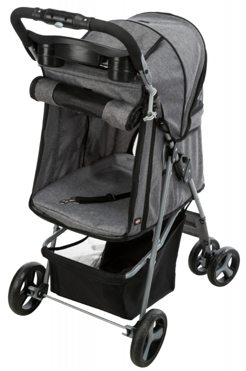TRIXIE 28959 klapvogn til kæledyr 15 kg Hund Grå Metal Polyester Sammenfoldelig