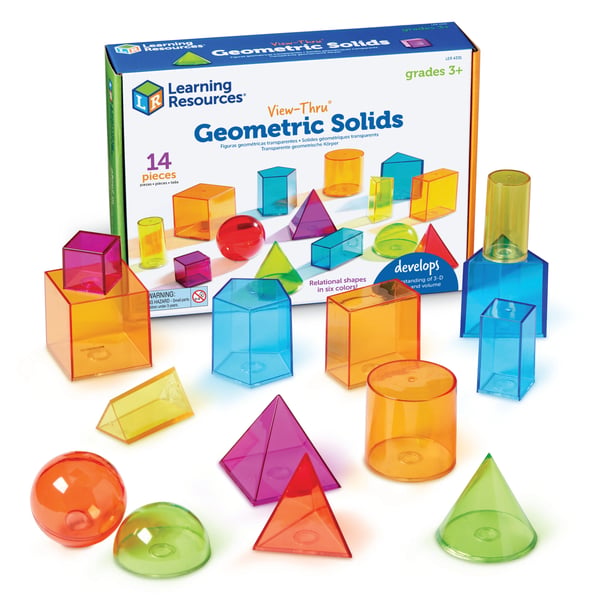 Miniatyrbillede 1 af 2: Learning Resources View-Thru Geometric Solids