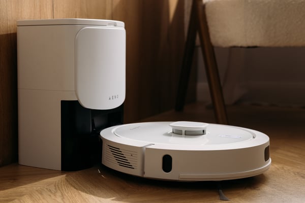 AENO Robot Vacuum Cleaner RC4S: wet & dry cleaning, smart control App, HEPA filter, 2-in-1 tank