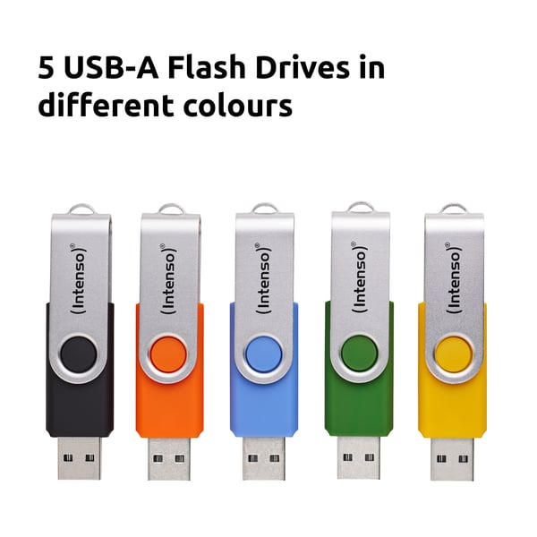 Miniatyrbillede 1 af 9: Intenso 3543595 - USB Stick Office Line Multipack 5x64GB 3.2 GEN - USB-Stick - 64 GB