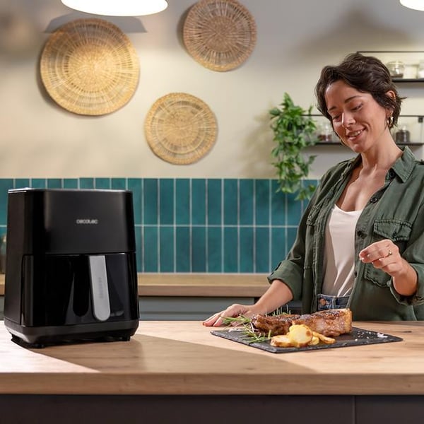 Cecotec Cecofry&Grill Duoheat 4000 Enkelt 4 L Enkeltstående 1900 W Varmluftsteger Sort