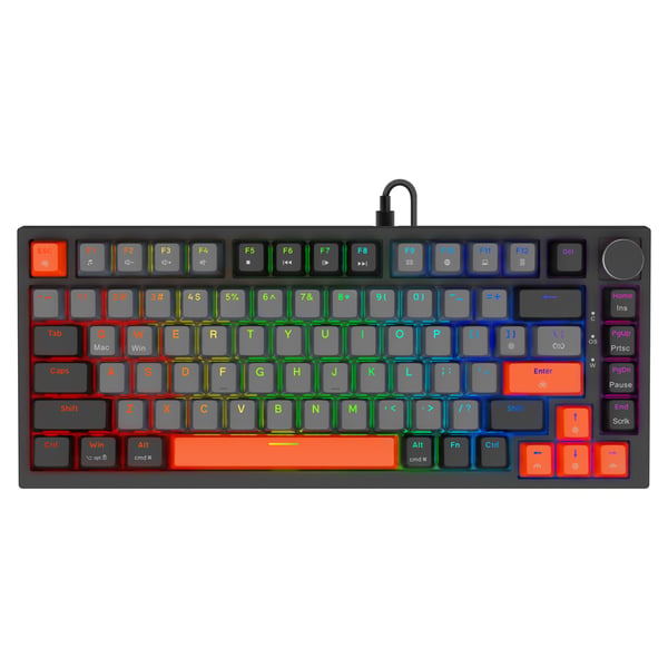 Miniatyrbild 1 av 8: Savio ASTRAL BLACK JADE 3 COLOURS tangentbord Spela USB QWERTY Amerikanskt internationellt Svart