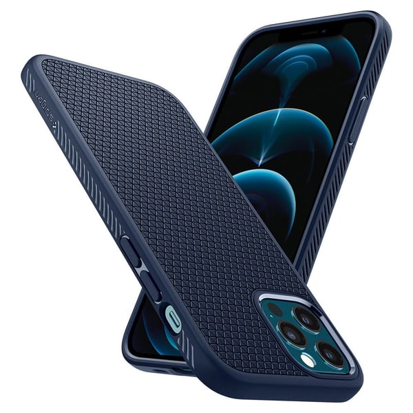 Spigen ACS02250 mobiltelefonfodral 15,5 cm (6.1") Mobilskal Marinblå