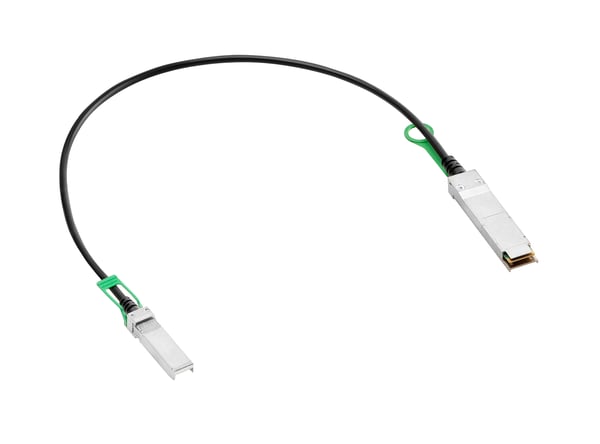 HPE Aruba Networking 50G QSFP56 to SFP56 0.65m DAC Cable netværkskabel Sort 0,65 m