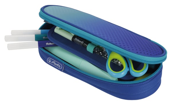 Herlitz Etui Dip Dye Pehmeä lyijykynäkotelo Polyesteri Sininen, Turkoosi