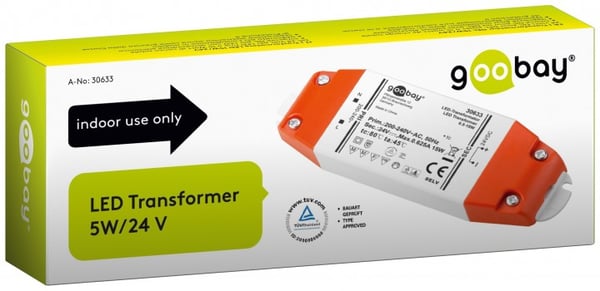 Goobay 30633 belysningstransformatorer 89 15 W