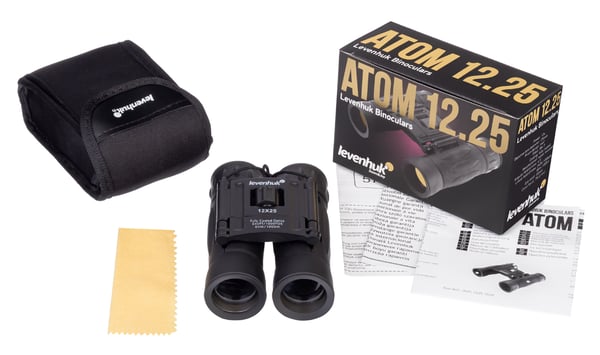 Levenhuk Atom 12x25 kiikari Katto Musta