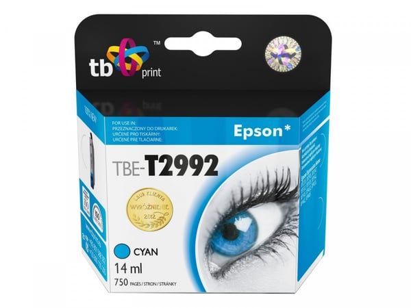 TB Print TBE-T2992 blækpatron 1 stk Blå
