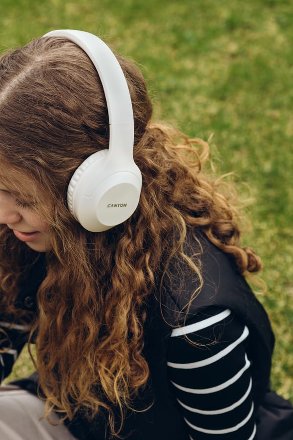 Miniatyrbillede 10 af 10: Canyon CNS-CBTHS3BE hovedtelefoner/headset Kabel & trådløs Opkald/Musik/Sport/Hverdag Bluetooth Hvid