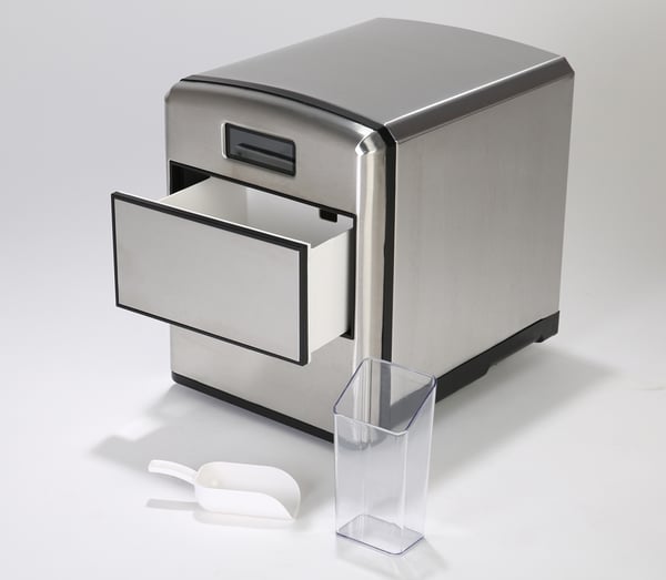 RGV Mojito Ice FG12D Bærbar isterningemaskine 12 kg/24t 150 W Sort, Rustfrit stål
