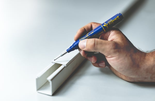 Pica-Marker Pica-Ink märkpennor 10 styck Fibre tip Blå