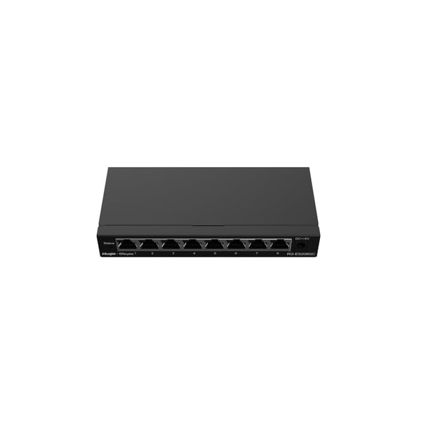 Ruijie Networks RG-ES208GC netværksswitch Administreret L2 Gigabit Ethernet (10/100/1000) Grå