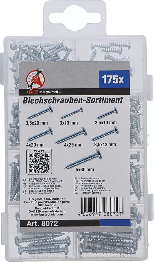 BGS technic Sheet Metal Screw Assortment