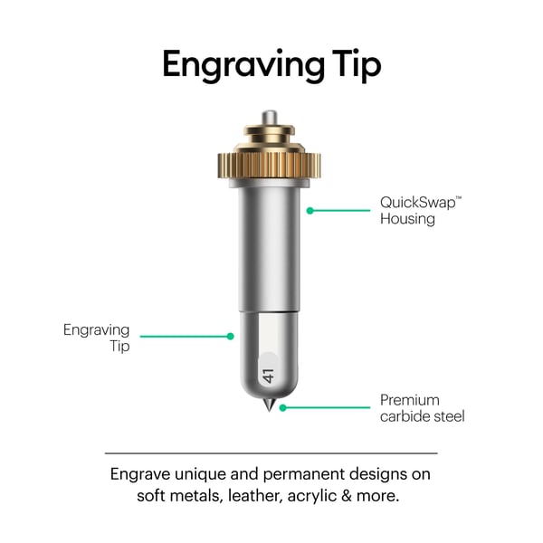 Miniatyrbild 8 av 10: Cricut Engraving Tip + QuickSwap Housing