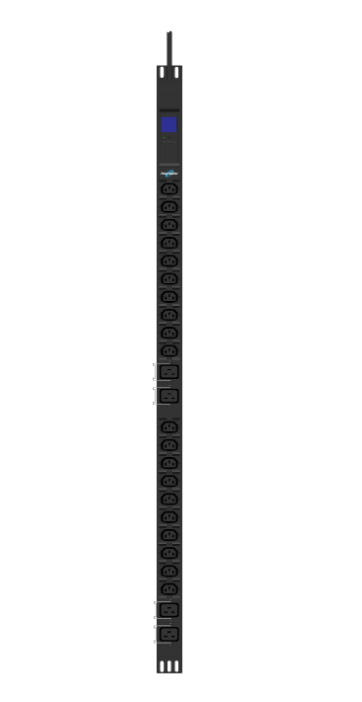 PowerWalker 10133031 strømforsyningsenhed (PDU) 24 AC stikkontakt(er) 0U Sort
