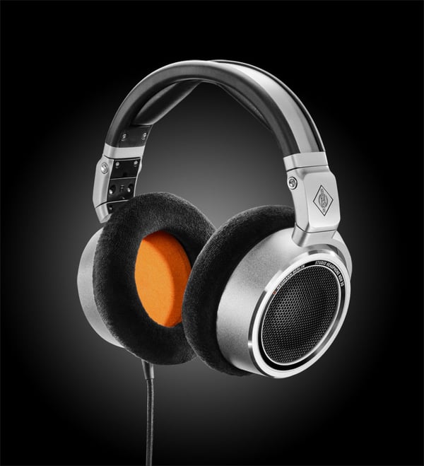 Neumann NDH 30 Hovedtelefoner Ledningsført Headset Scene/studie Aluminium, Sort