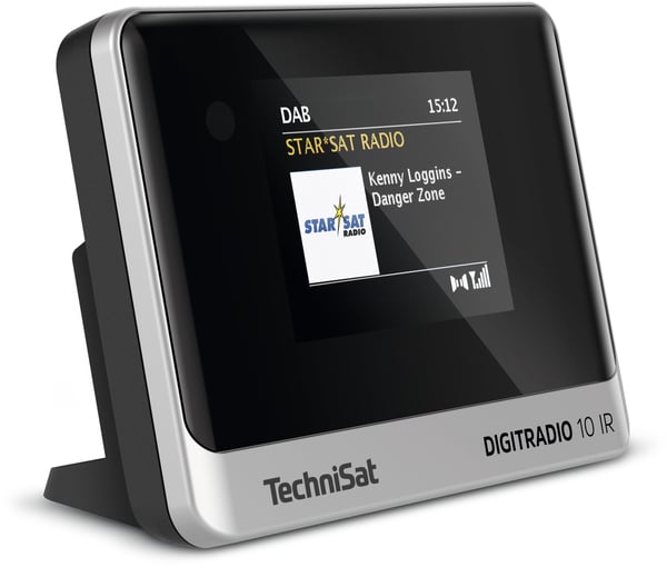 Miniatyrbillede 1 af 5: TechniSat DIGITRADIO 10 IR Internet Digital Sort, Sølv