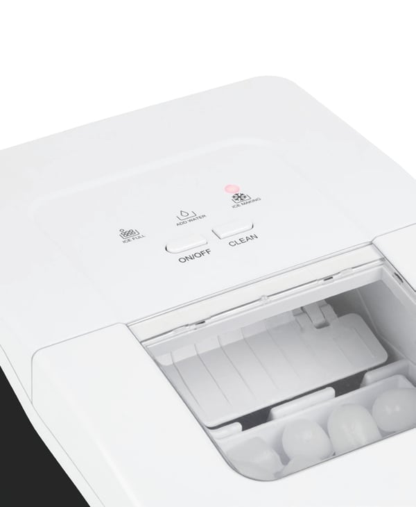 Miniatyrbillede 2 af 5: Wëasy KW12 maskine til isklump Indbygget/fritstående isterningefremstiller 12 kg/24t 120 W Sort, Hvid