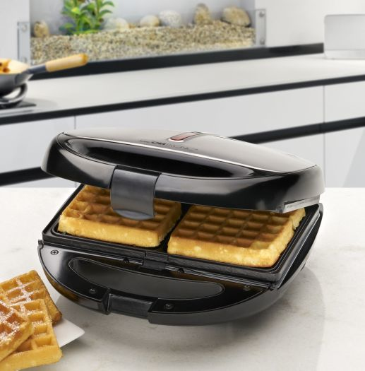 Clatronic ST/WA 3670 smörgåsgrill 800 W Svart, Rostfritt stål