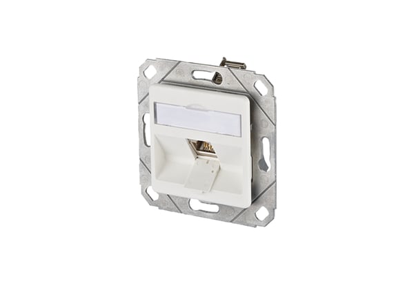 Miniatyrbillede 1 af 2: BTR NETCOM 1309111102-E stikkontakt RJ-45 Sølv, Hvid