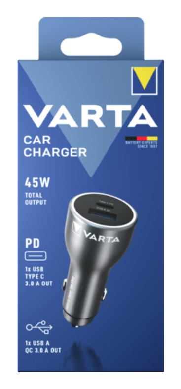 Pikkukuva 2 / 2: Varta Car Charger Älypuhelin, Tabletti Musta Tupakansytytin Auto