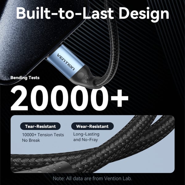Miniatyrbillede 2 af 6: Vention TREBD USB-kabel USB 2.0 Grå, Blå