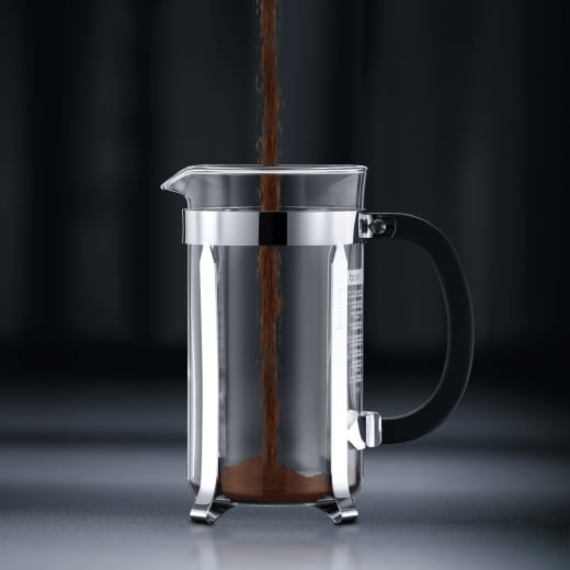 Bodum Chambord Sort, Krom, Transparent