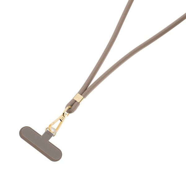 3MK EasyClip strop Mobiltelefon Nylon, Zink Guld, Gråbrun