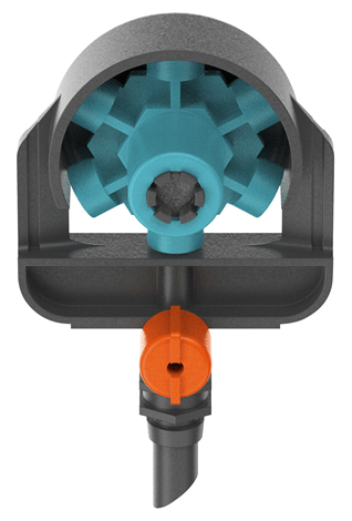 Gardena MDS 6-Pat.Spray Nozzle Sort Slutlinje montering