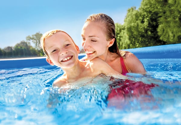Miniatyrbillede 3 af 5: Intex 28108GN swimmingpool til over jorden Oppustelig pool Rund Blå