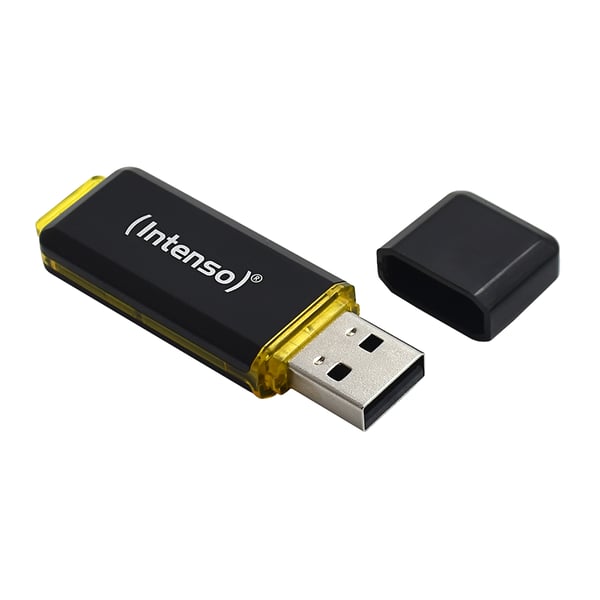 Intenso High Speed Line USB-sticka 256 GB USB Type-A 3.2 Gen 1 (3.1 Gen 1) Svart, Gul