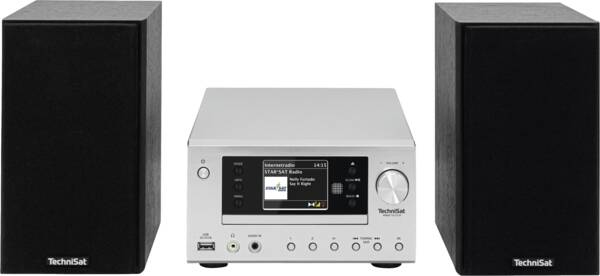 Pikkukuva 1 / 4: TechniSat VIOLA 700 CD IR Kodin mikroaudiojärjestelmä 40 W Musta