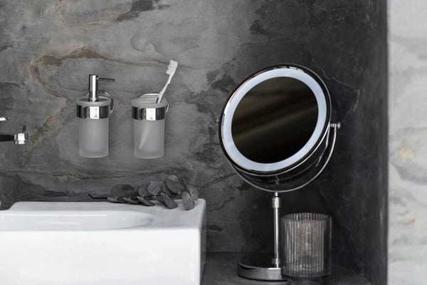 WENKO 25021100 tvåldispenser 0,15 l Rostfritt stål, Vit
