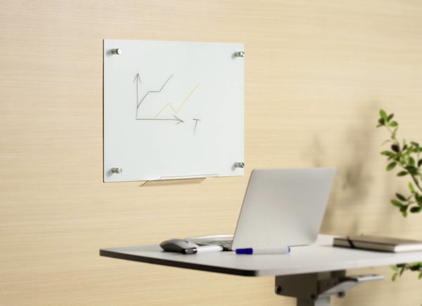 SpeaKa Professional SP-BWM-200 whiteboardtavla 600 x 450 mm Glas Magnetisk