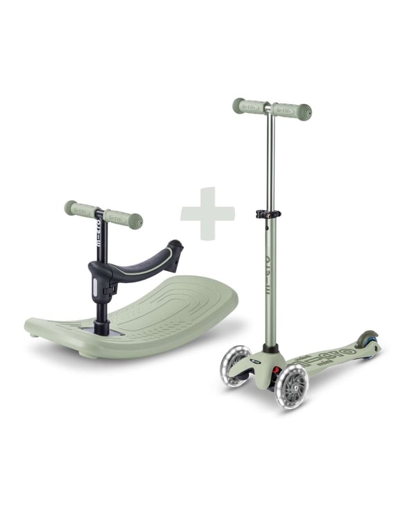 Micro Mobility Rock & Go Mini Deluxe Børn Trehjulet scooter Grøn