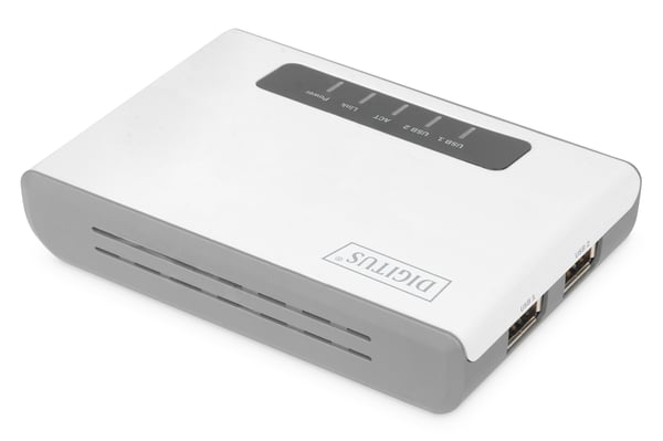 Digitus DN-13024 printserver Ethernet LAN/Wireless LAN Hvid