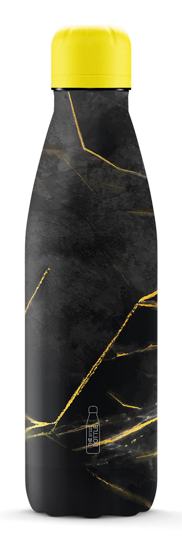 Miniatyrbillede 1 af 3: The Steel Bottle #26 Marble 500 ml Rustfrit stål Sort, Guld