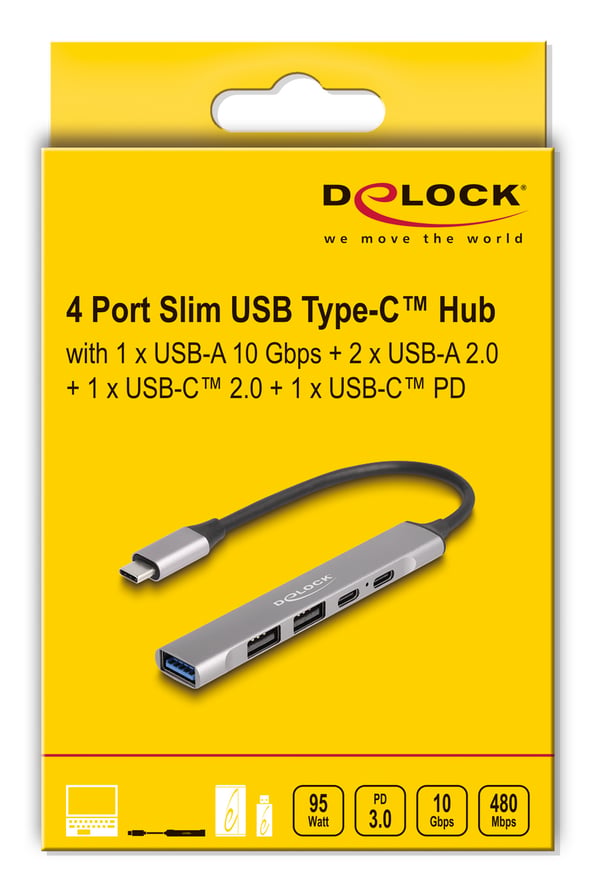 DeLOCK 64298 kannettavien tietokoneiden telakka ja porttitoistin Langallinen USB 3.2 Gen 2 (3.1 Gen 2) Type-C Harmaa