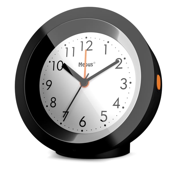Mebus 25628 vækkeur Quartz alarmur Sort