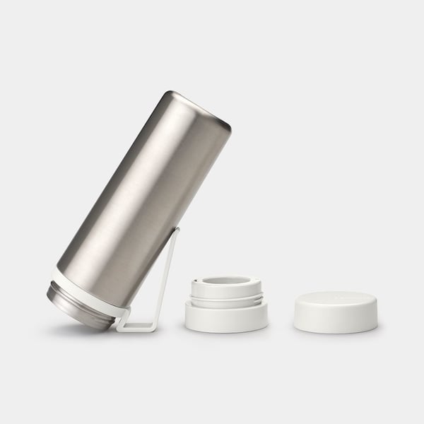 Pikkukuva 6 / 6: Brabantia 228667 juomapullo Päivittäinen käyttö 500 ml Ruostumaton teräs Harmaa, Terästä