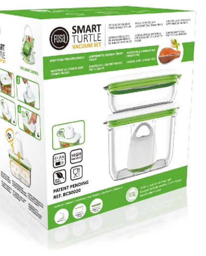 Miniatyrbild 2 av 2: Fosa BC30020 matlåda Lunchbox, set Grön, Transparent 2 styck