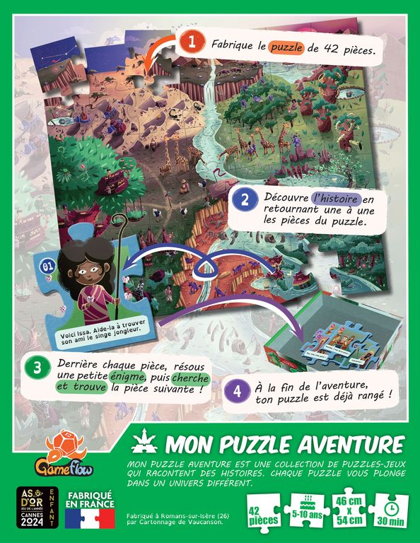 Pikkukuva 3 / 5: Blackrock Games MON PUZZLE AVENTURE : TERRE OCRE 30 min Lautapeli Palapeli