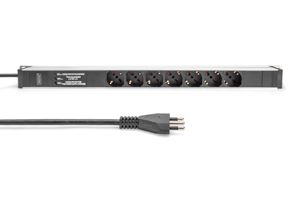 Miniatyrbillede 2 af 4: Digitus DN-95412-IT strømforsyningsenhed (PDU) 7 AC stikkontakt(er) 0U