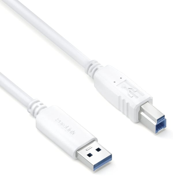 Miniatyrbillede 2 af 2: PureLink IS2300-005 USB-kabel USB 3.2 Gen 1 (3.1 Gen 1) 0,5 m USB A USB B 5 Gbit/sek. Hvid