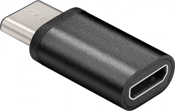 Goobay 56635 kabel kønsskifter USB-C USB 2.0 Micro-Buchse (Typ B) Sort