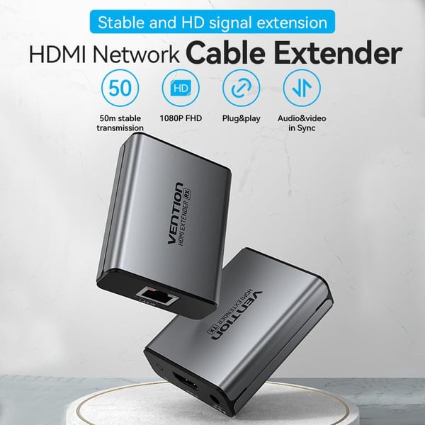 Miniatyrbillede 4 af 6: Vention AKGH0-EU HDMI-kabel Grå