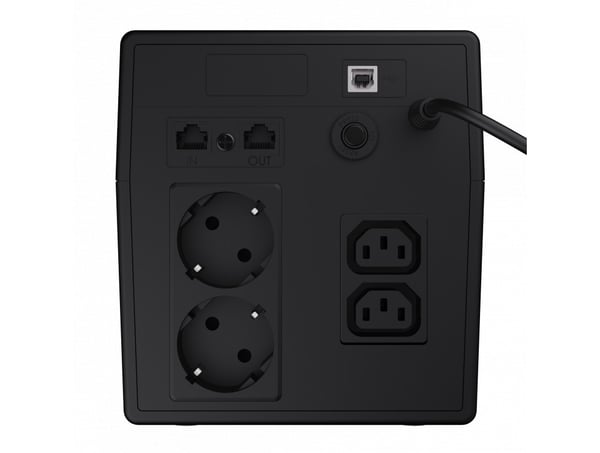 Miniatyrbillede 4 af 5: Green Cell UPS03 UPS-enhed Interaktivt indgangsstik 1,999 kVA 600 W 4 AC stikkontakt(er)